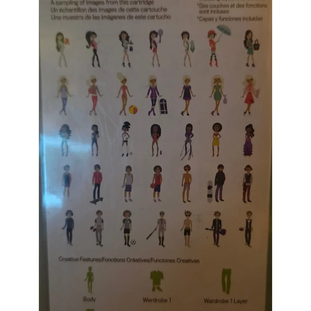 Cricut Paper Dolls Teen Scene Art Cartridge 2001320 Up to 700 Images New Sealed